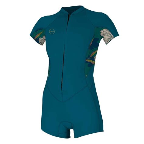 Oneill Bahia 21mm Front Zip Womens Shorty Wetsuit Sorted Surf Shop
