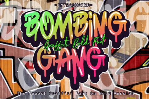 Bombing Gang Graffiti Bold Font 177321