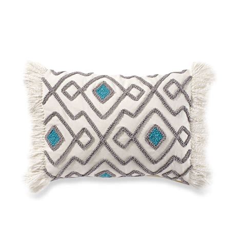 Shop the coyuchi turiya™ pillow. Anthology™ Kiran Embroidered Oblong Throw Pillow in Grey ...