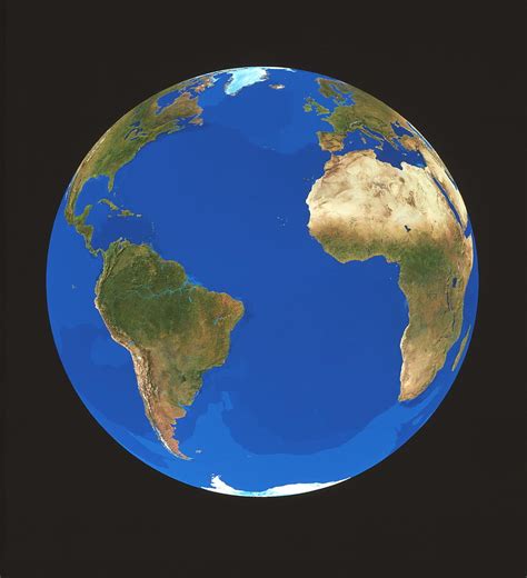 Satellite Image Of The Earth Photograph By Tom Van Sant Geosphere
