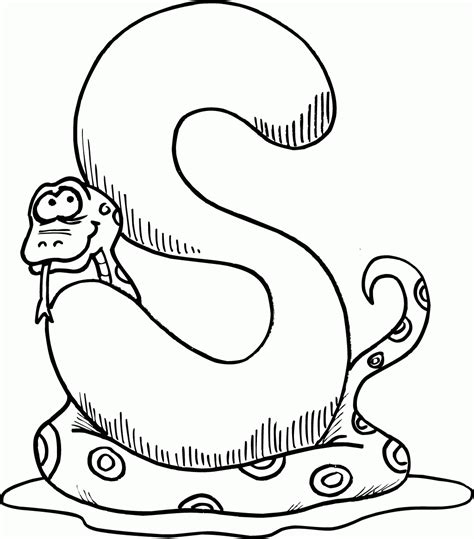 Home coloring page justdiscipline org. Letter S Coloring Page - Coloring Home