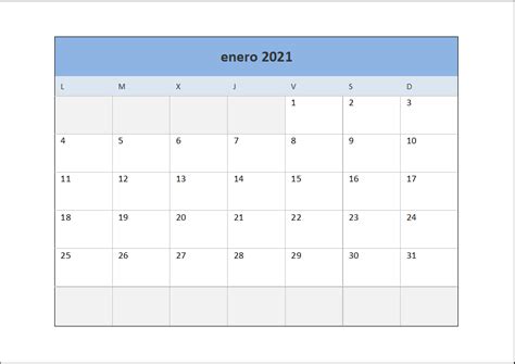 Calendario 2021 Descarga El Calendario 2021 En Excel Excel Total