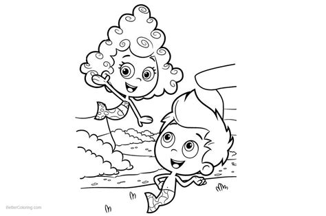 Bubble guppies coloring pages gil. Bubble Guppies Coloring Pages Gil and Deema - Free ...