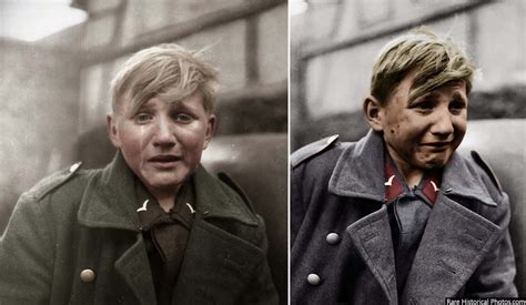 Nummers A 16 Year Old German Soldier Cries After His Position Is
