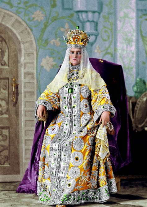 Empress Alexandra Of Russia In Costume Ball 1903