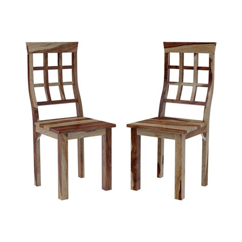 How tall should a restaurant chair be? Dallas Ranch Window Pane Back Solid Wood Dining Chair