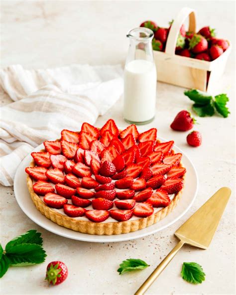 tarte aux fraises crème diplomate