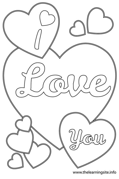 Love Nana And Papa Clipart | Heart coloring pages, Printable valentines