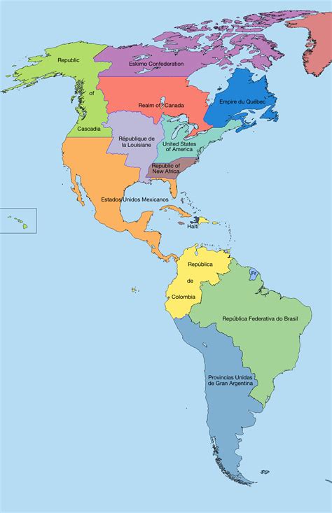 25 Unico Mapa Continente Americano Con Nombres Y Division Politica