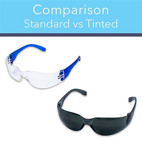 24 Pack Of Tinted Safety Glasses 24 Protective Shaded Safety Sunglasses Uv Resistant Eye