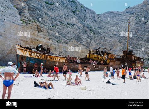Mv Panagiotis Navagio Shipwreck Bay Zakynthos Stockfotografie Alamy
