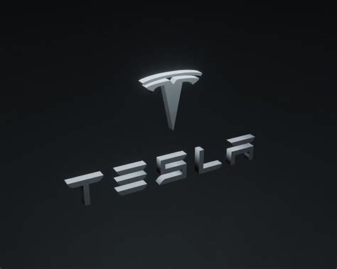 Tesla Logo 3d Model Cgtrader