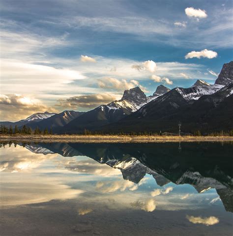 Hd Wallpaper Canada Kananaskis Lake Banff Mountains Nature