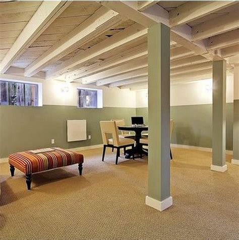 It's usually advised to finish a basement for your own enjoyment, then recoup some of the money spent down the road when you decide it's time to sell. Paint the ceiling as an option... basement ceiling ideas ...