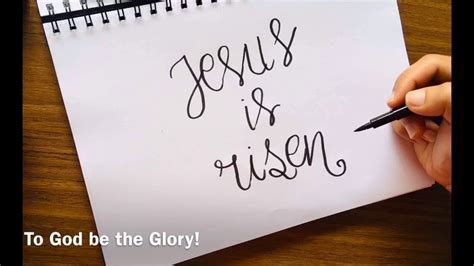 Jesus Is Risen Calligraphy Youtube