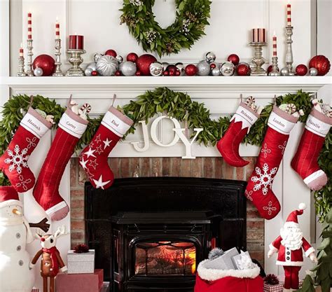 A Christmas Stocking Collection Is Displayed On The Web Page With Red