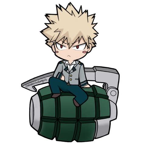 I Decided To Do A Quick Drawing Of A Chibi Bakugo Because Why Not♡ R