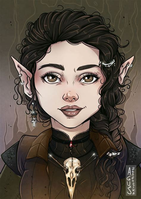 Halfling Warlock Commissioned Some Time Ago ♥ Halfling Warlock Dnd Skull Mage Character