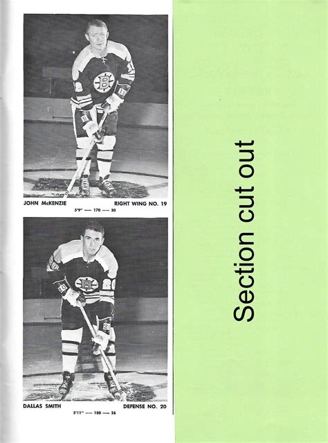 Vintage Boston Bruins 1967 68 Game Program Nhl Ebay