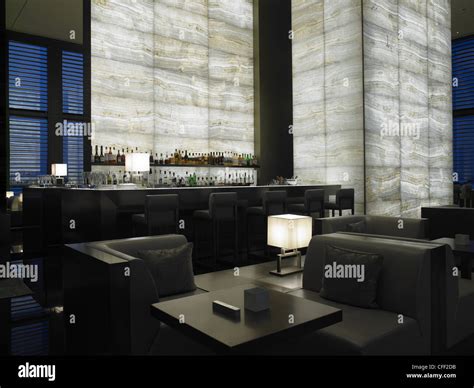 Armani Hotel Milano Italy Lounge Bar Stock Photo Alamy