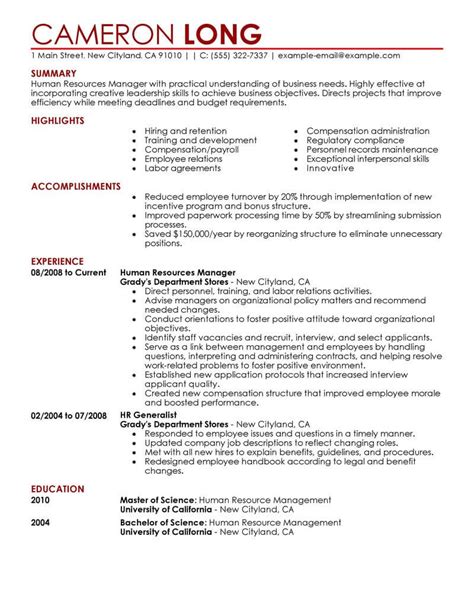 Related degree courses human resources degree. Best Human Resources Manager Resume Example | LiveCareer