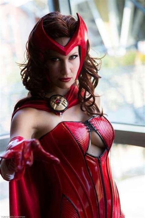Scarlet Witch Cosplay Costume A Scarlet Witch