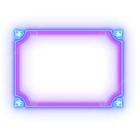 Neon Rectangle Frame Png Picture Neon Effect Rectangle Frame Neon