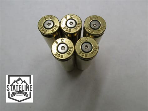 308 Once Fired Brass Federal Headstamps Stateline Bullets