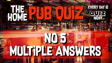 20 Great Pub Quiz Questions On General Knowledge Trivia No5 Quiz