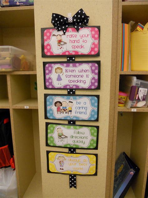Crayons Paper Kindergarten Rules And Behavior Chart Preschool