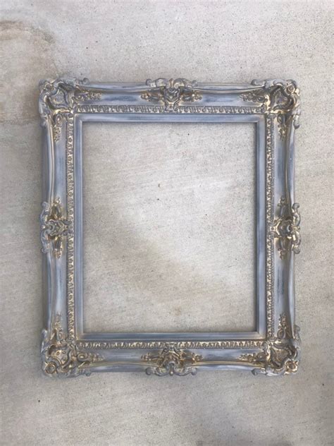 20×24 Vintage Gray Shabby Chic Frames Baroque Frame For Etsy Artofit
