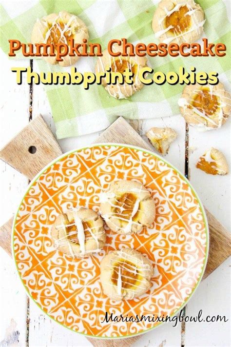 Pumpkin Cheesecake Thumbprint Cookies Pumpkin Cheesecake Thumbprint