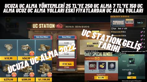 Uc Station Geliş Tarihi And 250 Uc 25 Tl And Pubg Mobile Ucuza Uc Alma 2022 And Daily Special Bundle