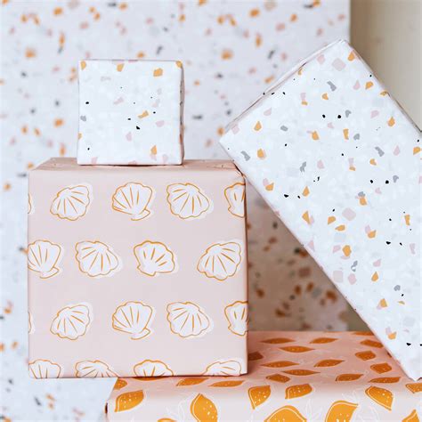 Terrazzo Luxury Wrapping Paper By Abigail Warner
