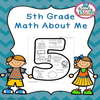 For smaller kids, feel free to jump in and help like i mention above. Free First Day of School Activity 5th Grade Math About Me ...