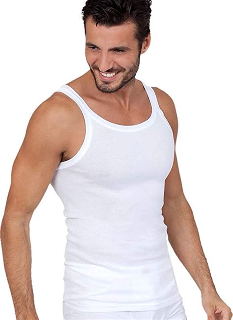 MaRe Luxury Italian Underwear 100 Mako Cotton Men S Sleeveless Shirt