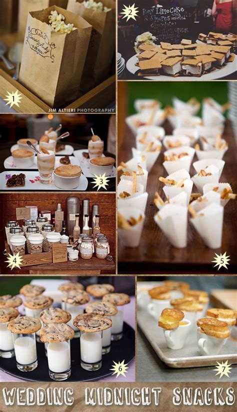 Hungry Midnight Snacks For Your Wedding Guests Creative And Fun