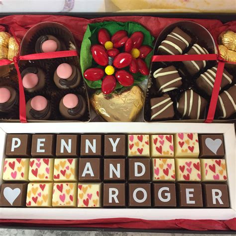 Large Personalised Chocolate Wedding T Box By Cocoapod Chocolates