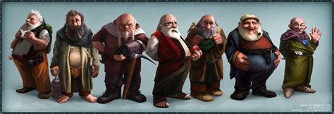 After The Succes Of My 7 Dwarves I Decided To Put Them In One Poster