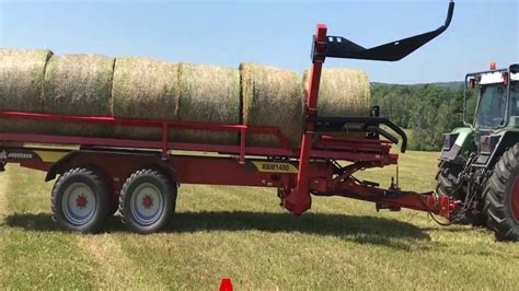 Rbm1400 Anderson Self Loading Bale Carrier Youtube