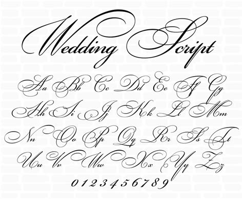 Wedding Fonts Cursive Font Svg Cursive Monogram Svg Cursive Etsy