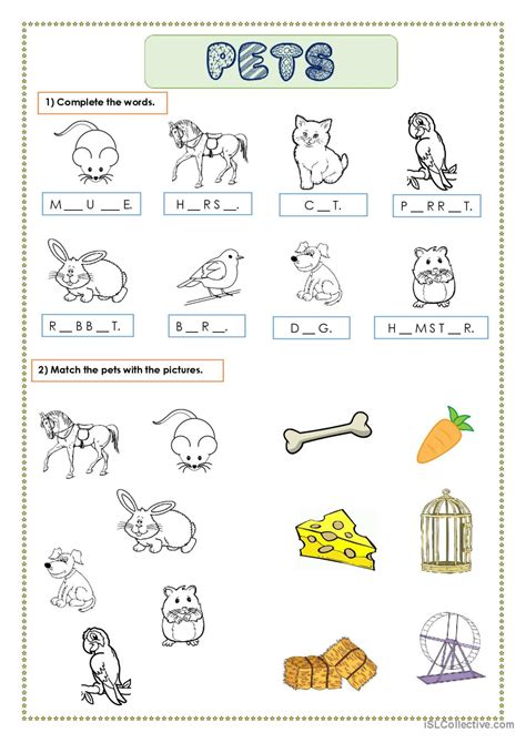 Pets For Kids Word Search English Esl Worksheets Pdf And Doc