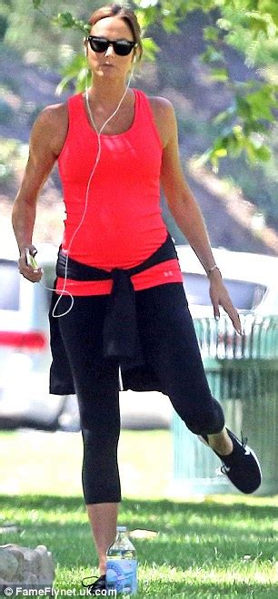 Stacy Keibler Enjoys Another Outdoor Workout Ahead Of Impending Birth