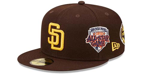 Ktz San Diego Padres Cooperstown Multi Patch 59fifty Fitted Cap In