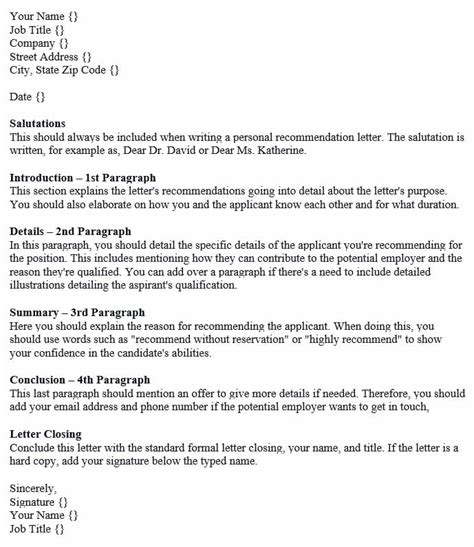 Recommendation Letter For A Promotion Example And Template