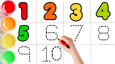 Counting 1 To 10 For Kids Numbers 123 12345 Learn To Count 1 To 10