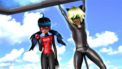 Miraculous Ladybug Speededit Ladybug And Cat Noir In Anime Style