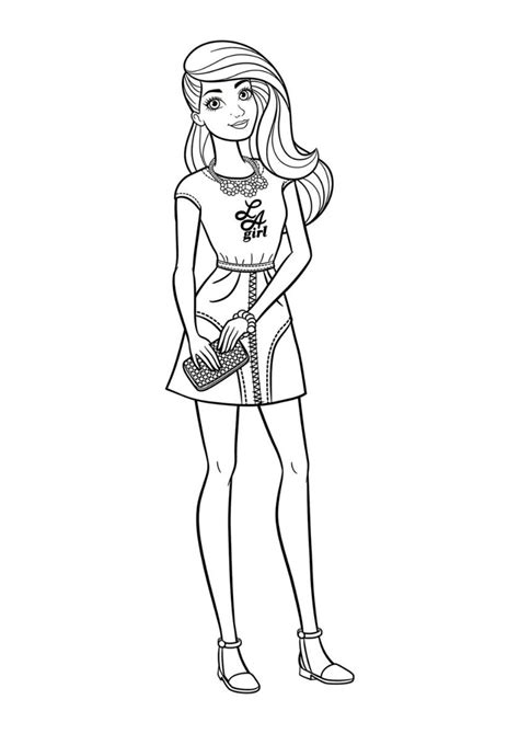 barbie stacie coloring pages sketch coloring page