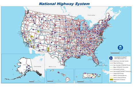 Map Of Major Interstates In The United States