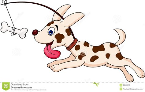 Funny Dog Cartoon Running Stock Vector Illustration Of Graphic 30568376